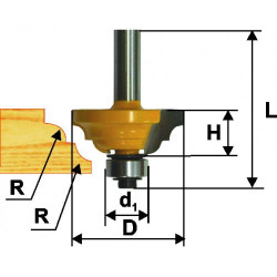 Фреза кром. калевочная ф33,3х13мм R4мм хв. 8мм