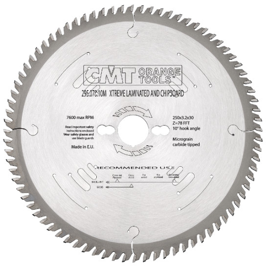 Диск пильный 300x30x3,2/2,2 10° FFT Z=96, CMT, 295.096.12M