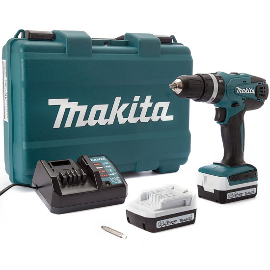 Аккумуляторная ударная дрель-шуруповерт Makita HP347DWE