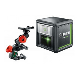 Нивелир лазерный BOSCH QUIGO Green с держателем в кор. (проекция: крест, до 12 м, +/- 0.80 мм/м, резьба 1/4")