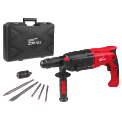 Перфоратор WORTEX RH 2829 X в чем. + (2 зубила, 3 сверла) 