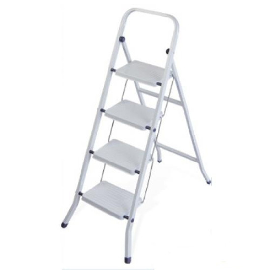 Стремянка стальная 4 широкие ступени, Энкор, 63161