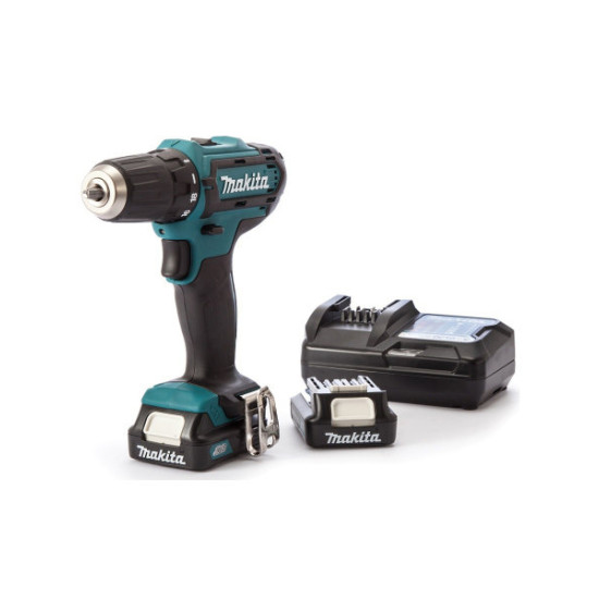 Аккум. дрель-шуруповерт DF 333 DWYE4 в чем. + набор бит, Makita, DF333DWYE4