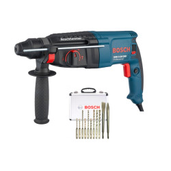 Перфоратор SDS-plus GBH 2-26 DRE + 9 сверел и 2 зубила SDS Plus в кейсе