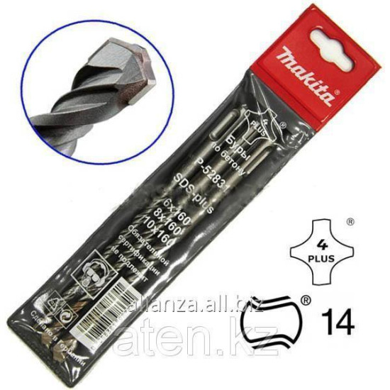 Перфоратор HR2470FT (HR 2470 FT) + набор SDS-plus 6/8/10x160 мм (P-52831) MAKITA (HR2470FTA1)