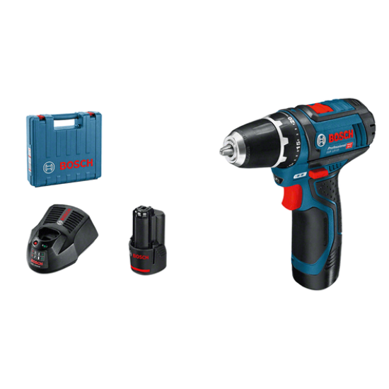 Дрель-шуруповерт аккумуляторная GSR 12V-15 Professional BOSCH (0601868122)
