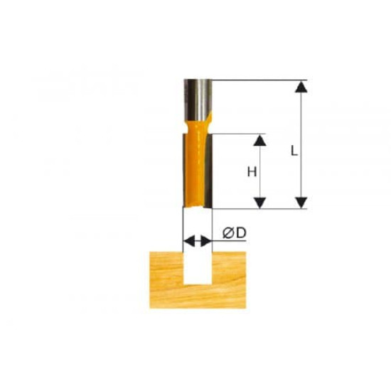Фреза пазовая прямая ф44,5х32мм хв. 12мм