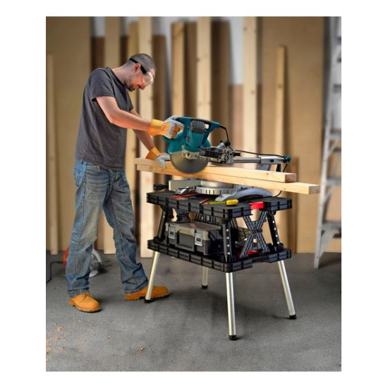 Верстак складной мобильный KETER Folding Table Mettal Leg