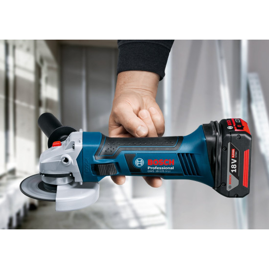 Аккумуляторная угловая шлифмашина GWS 18-125 V-LI Professional