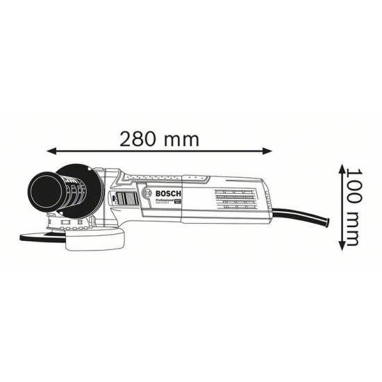 Шлифмашина угловая (болгарка) BOSCH GWX 9-125 S