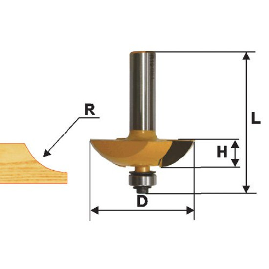 Фреза фигир горизонтальная ф63,5х13мм хв 12мм
