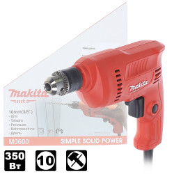 Дрель безударная M0600 (M 0600) MAKITA MT