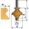 Фреза кромочная фигурная мультипрофиль хв 12мм