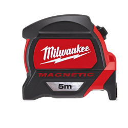 Рулетка Magnetic Tape Premium 5м/ширина 27мм (1шт), MILWAUKEE, 48227305