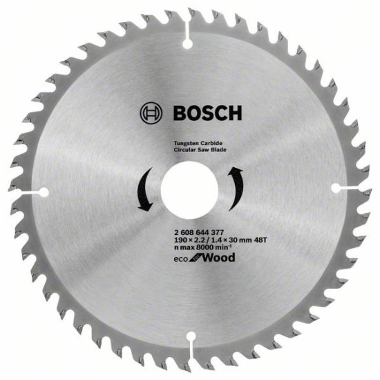 Пильный диск 190х30 мм Z48 ECO for Wood BOSCH (2608644377)