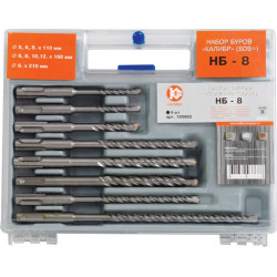 Набор буров SDS-plus Калибр НБ-8