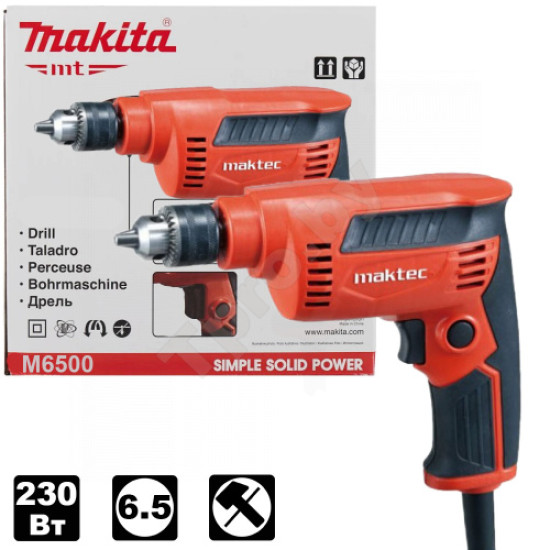 Дрель безударная M6500, MAKITA, Китай