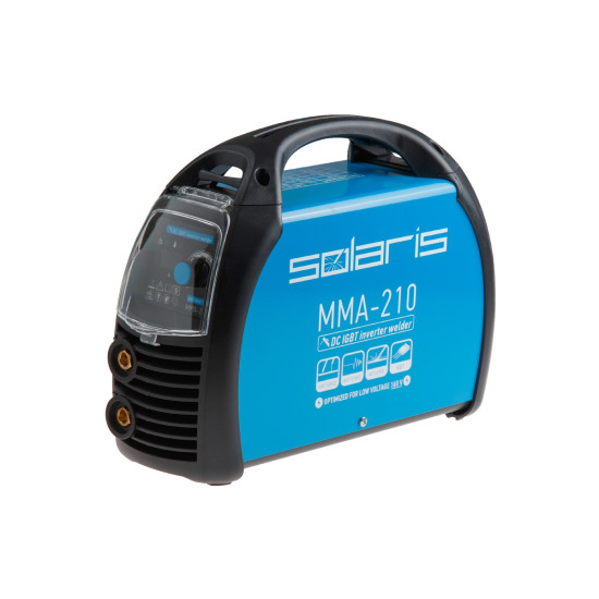 Инвертор сварочный SOLARIS MMA-210 (230В; 20-210 А; 70В; электроды диам. 1.6-4.0 мм; вес 3.8 кг)