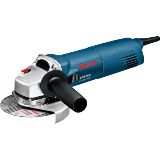 Одноручная углошлифмашина BOSCH GWS 1000 в кор. (1000 Вт, диск 125х22 мм, без регул. об.)