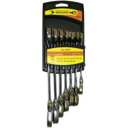 Набор ключей комб 7шт с шарниром, трещ т/з