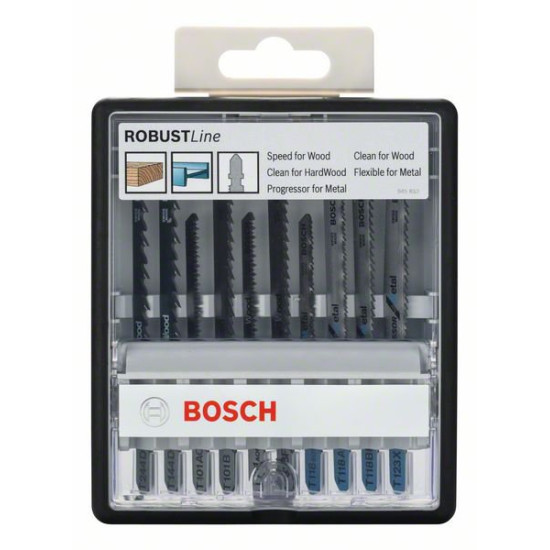 Набор пилок для лобзика Robust Line 10 шт. BOSCH (2607010542)