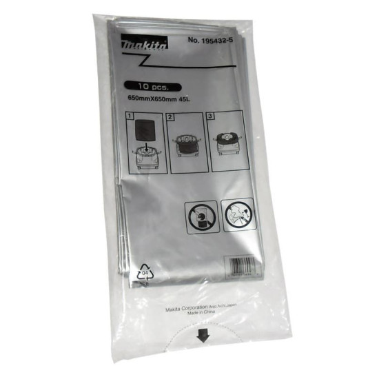 Мешок полиэтиленовый 45 л, 10 шт Makita 195432-5