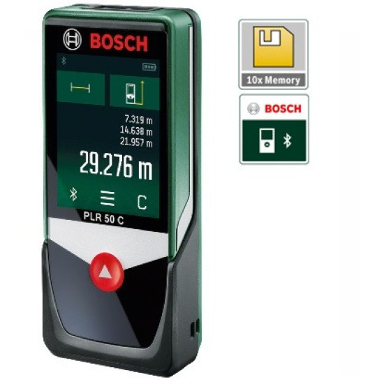 Цифровые лазерные дальномеры PLR 50 C (3 аккумулятора 1,5 В)