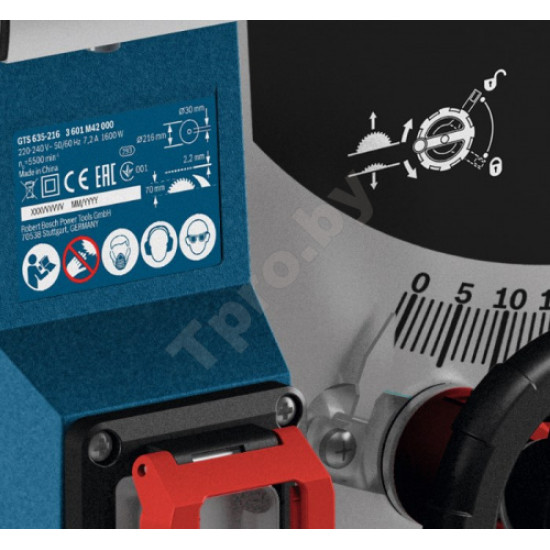 Пила настольная циркулярная GTS 635-216 Professional