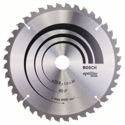Пильный диск 254х30 мм Z40 Optiline Wood BOSCH (2608640435)