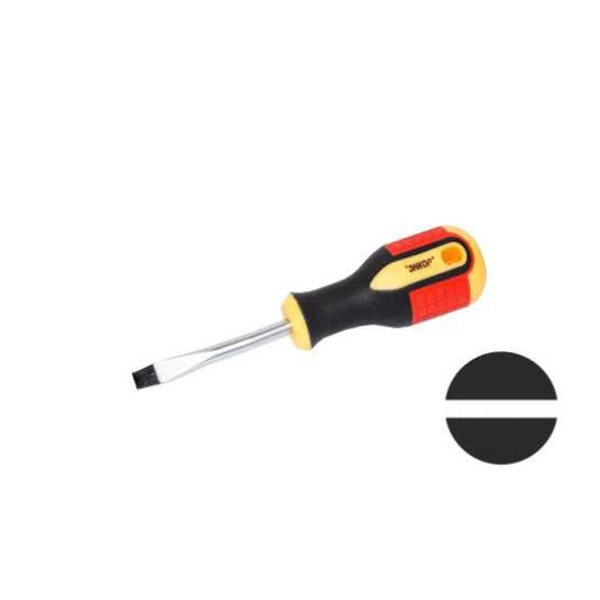 Отвертка шлиц 0,8x4,0х100мм трех комп рук