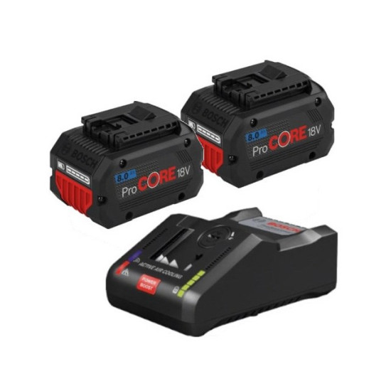 Аккумулятор ProCORE18V 8.0 Ah (-2-) + зарядное GAL 18V-160 C BOSCH (1600A016GP)
