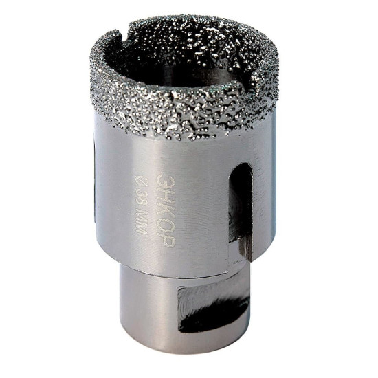 Коронка д/керамогранита ф38мм алм для УШМ сух. рез