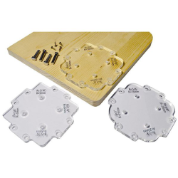 Шаблон радиусный пластиковый 12 углов (3x4) для скругления углов от 3,2 до 25,4 мм, CMT, TMP-R12