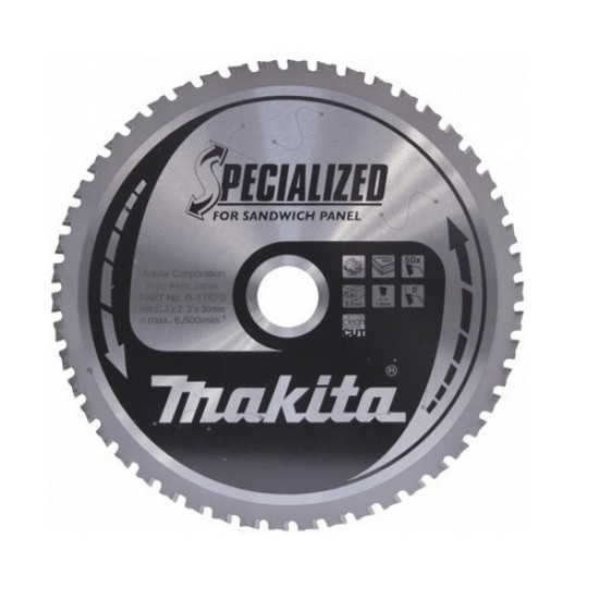 Пильный диск для сэндвич-панелей 270x2.3x30 SMTCG Makita B-31516