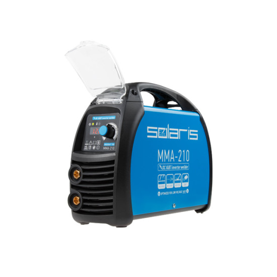Инвертор сварочный SOLARIS MMA-210 (230В; 20-210 А; 70В; электроды диам. 1.6-4.0 мм; вес 3.8 кг)