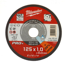Отрезной диск SCS 41/125х1 PRO 1шт, MILWAUKEE, 4932451487