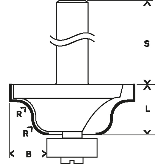 Профильная фреза B