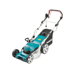 Газонокосилка электрическая MAKITA ELM 4621 (1800 Вт, самоходная, шир. 460 мм, выс. 20-75 мм, стальн. корпус, мульчир. опц., травосборник 60 л)