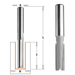 Фреза PRO пазовая прямая S12 D22 I38 L80, CMT, 912.2238