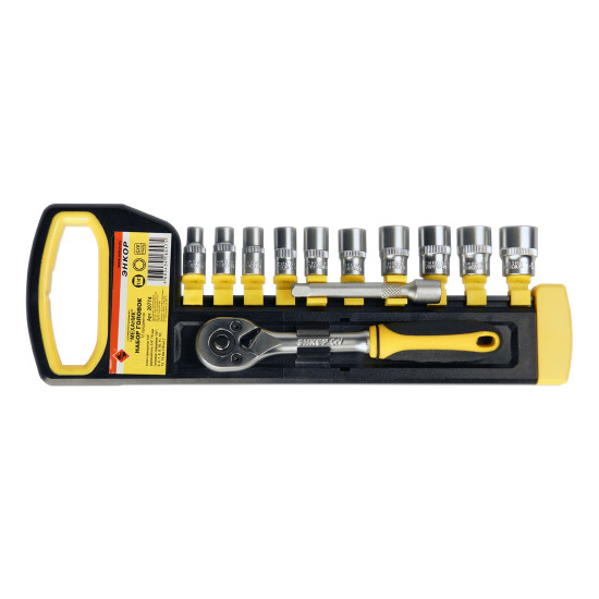 Набор головок торц 12 предметов 1/4", Энкор, 20774