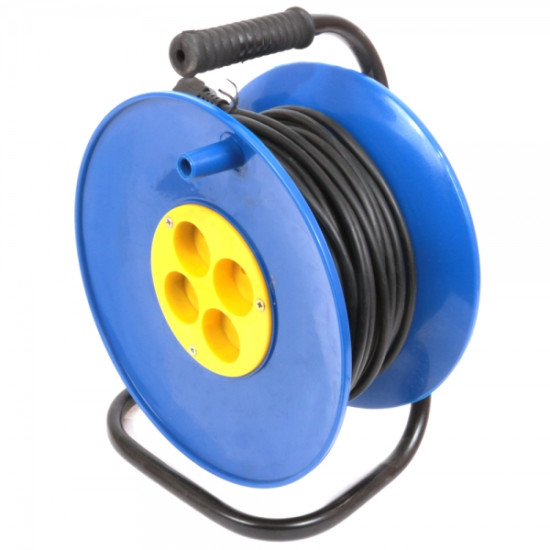 Удлинитель на катушке Калибр 50м (2х1,5)