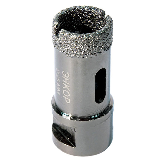 Коронка д/керамогранита ф25мм алм для УШМ сух. рез