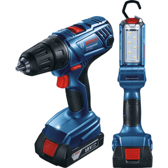 Аккумуляторная дрель-шуруповёрт GSR 180-LI + GBH 180-LI Professional