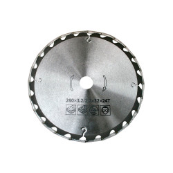 Диск пильный твердосплавный по дереву 280х3,2/2,2х30х24т