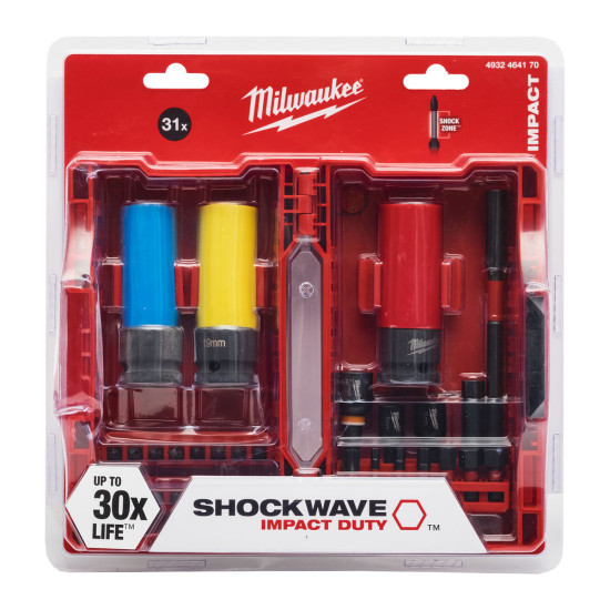 Набор бит MILWAUKEE SHOCKWAVE 31шт.
