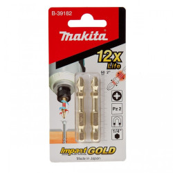 Торсионная бита PZ2 Impact GOLD Xtreme Torsion Makita 2 шт (B-39182)