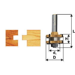 Фреза комб пазо-шиповая ф41х19мм хв 12мм