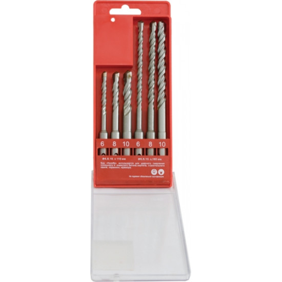 Набор буров SDS-plus Калибр НБ-6