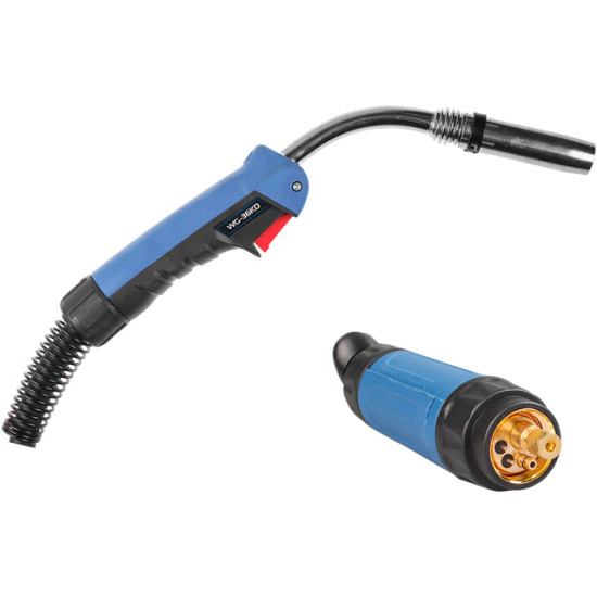 Горелка сварочная MIG MAG WG-36KD (3м, 340А) SOLARIS (CO2 - 340A; Ar(Ar+CO2) - 320A; 0.8-1.2мм; ПВ - 60%; 3 метра; М8) (WG-36KD3)