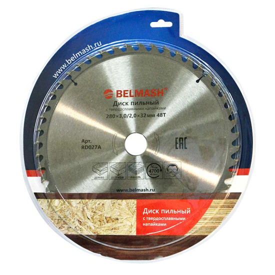 Диск пильный BELMASH 280х3,0/2,0х32мм; 48Т